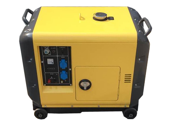 استخدام المنزلي 5KVA 6KVA الديزل الصغيرة مولدات محمولة / الكهربائية بدء مولد
