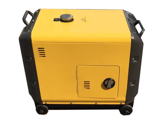 استخدام المنزلي 5KVA 6KVA الديزل الصغيرة مولدات محمولة / الكهربائية بدء مولد