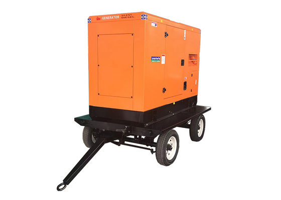 مولد مقطورة مرنة 100kva Cummins مولدات الديزل 1800 دورة في الدقيقة للمشروع