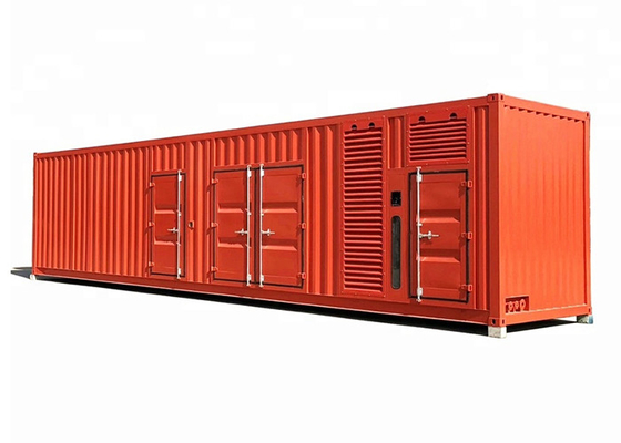 نوع الحاوية مجموعة مولد الديزل بيركنز / جينيت 1200kw 1500kva تبرد بالماء