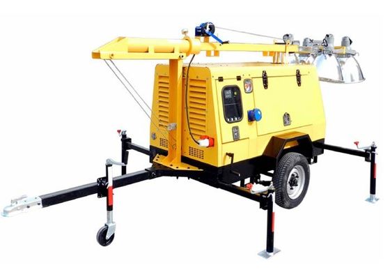 دليل الديزل المتنقلة برج ضوء أضواء معدن هاليد مع تبريد الهواء